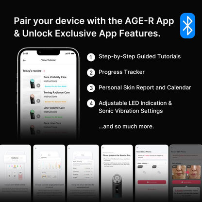 [Medicube] 310M K-Beauty PDRN Spot Care SET ㅣBooster Pro K-Beauty Viral Glass Glow Device + Salmon PDRN Pink Peptide Serum