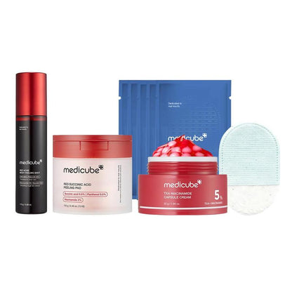 [Medicube] No More Bumps Exfoliating Set for Summer-Ready Smooth Skin ㅣ Peeling & Body Glow Care & Use after Spot Care for Underarms, Knees, ElbowsㅣAha + BHA + PHA + TXA