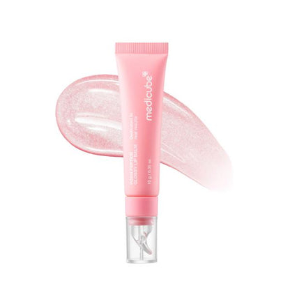 [Medicube] PDRN Peptide Jelly Gloss Balm | Moisturizing Lip Gloss with Pink Peptide, Hyaluronic Acid, Ceramide & Shea Butter | Clear Gloss with Silver Pearl for a Plump, Glossy Lips | 10G