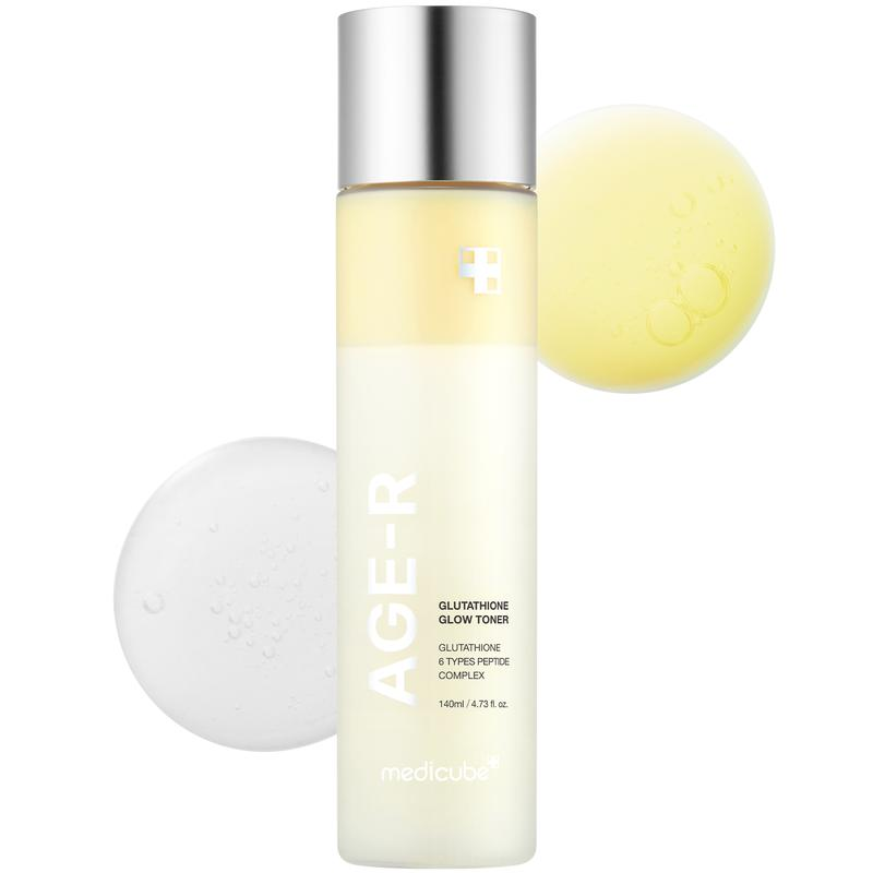 [Medicube] Age-R Glutathione Glow Milky Toner, Low-Irritation Double Layer Toner for Glass Glow Skin with Peptide, Even Skin Tone, Radiance, Hydration, Korean Skincare