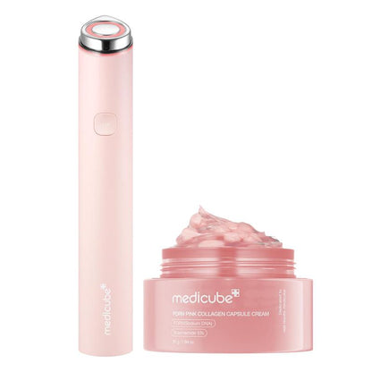 [LIVE Exclusive] [Medicube] Pocket-Friendly at Home Facial SetㅣK-Beauty Affordable Viral Device in a Petite Size for after Spot & Soothing & Glow Care