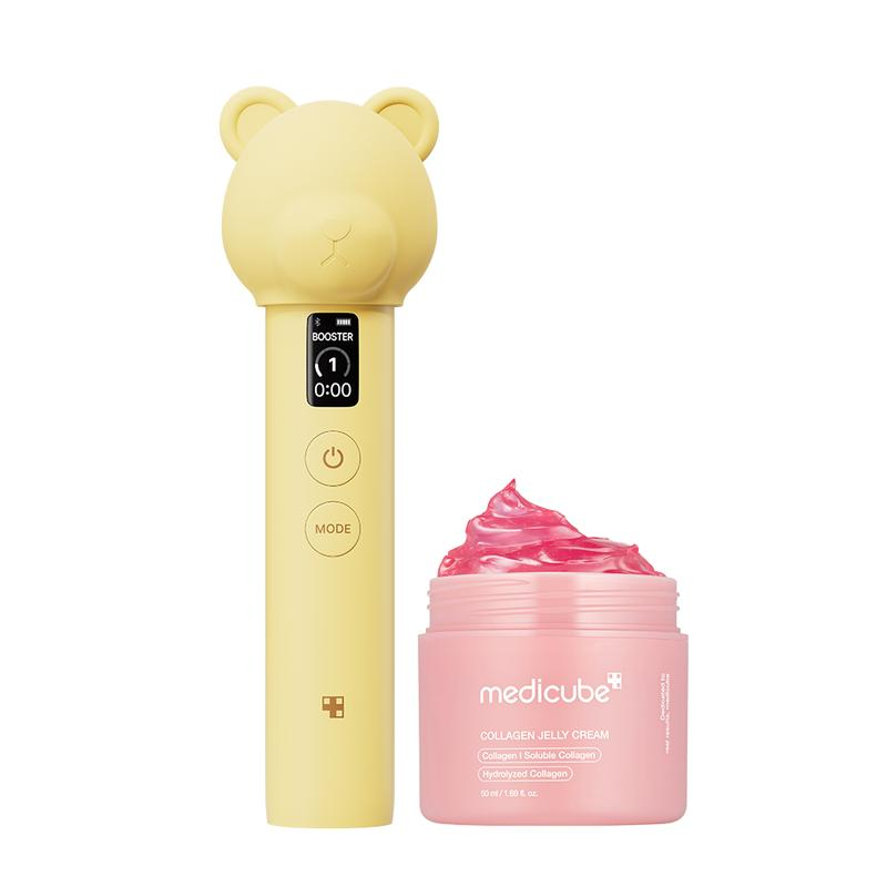 [LIVE Exclusive] [Medicube] Booster Pro Lemon Bear EditionㅣKbeauty Viral Glass Glow | Korea'S No.1 Glass Glow Device + SkincareㅣMedicube Kbeauty Korean Skincare