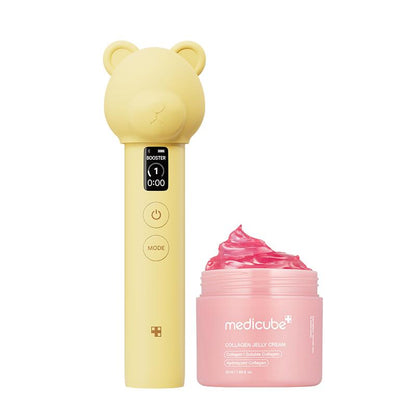 [LIVE Exclusive] [Medicube] Booster Pro Lemon Bear EditionㅣKbeauty Viral Glass Glow | Korea'S No.1 Glass Glow Device + SkincareㅣMedicube Kbeauty Korean Skincare
