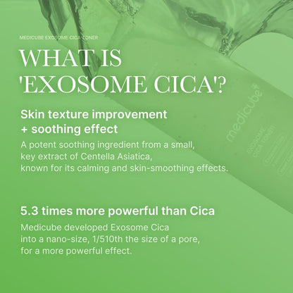 [Official Shop] Exosome Cica Toner | Daily Soothing Toner with Exosome Cica, Heartleaf, Tea Tree | Korean Skin Care for Stressed Skin