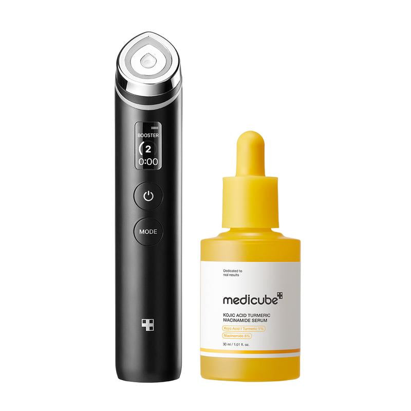 [Medicube] 310M K-Beauty PDRN Spot Care SET ㅣBooster Pro K-Beauty Viral Glass Glow Device + Salmon PDRN Pink Peptide Serum