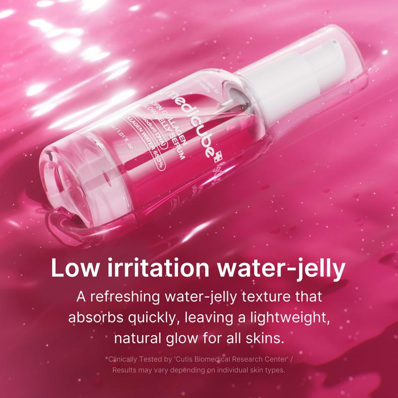 [NEW] [Medicube] PDRN Pink Collagen Glow Jelly Serum | Lightweight Water-Jelly for Plump & Supple Skin | Radiance & Elasticity Care with PDRN, Collagen, Niacinamide | Korean Skin Care 1.01 Fl.Oz
