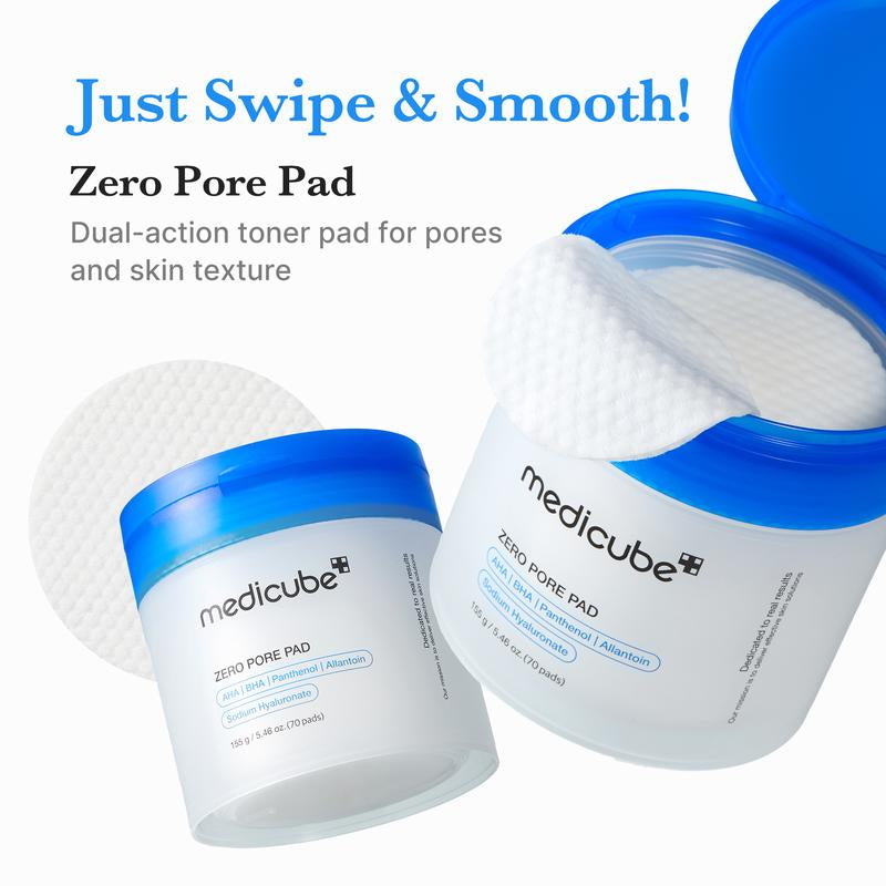 [Medicube] Zero Pore Pads (AHA + BHA) | Korean No.1 Viral Toner Pads
