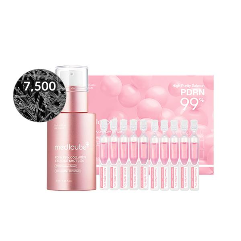 [Medicube] 99% Salmon DNA Home Aesthetic Duo | Liquid Skin Booster, Daily Intensive Care for Skin Glow & Hair Vitality, Korean Aesthetic-Level Care at Home, Korean Skincare, K-Beauty, Pdrn
