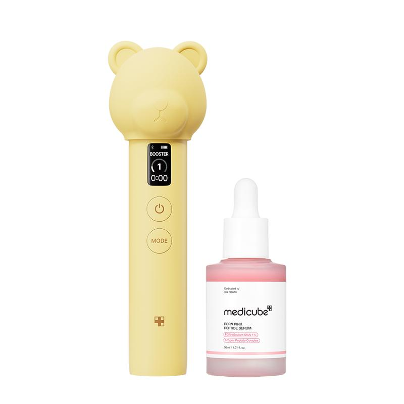 [LIVE Exclusive] [Medicube] Booster Pro Lemon Bear EditionㅣKbeauty Viral Glass Glow | Korea'S No.1 Glass Glow Device + SkincareㅣMedicube Kbeauty Korean Skincare