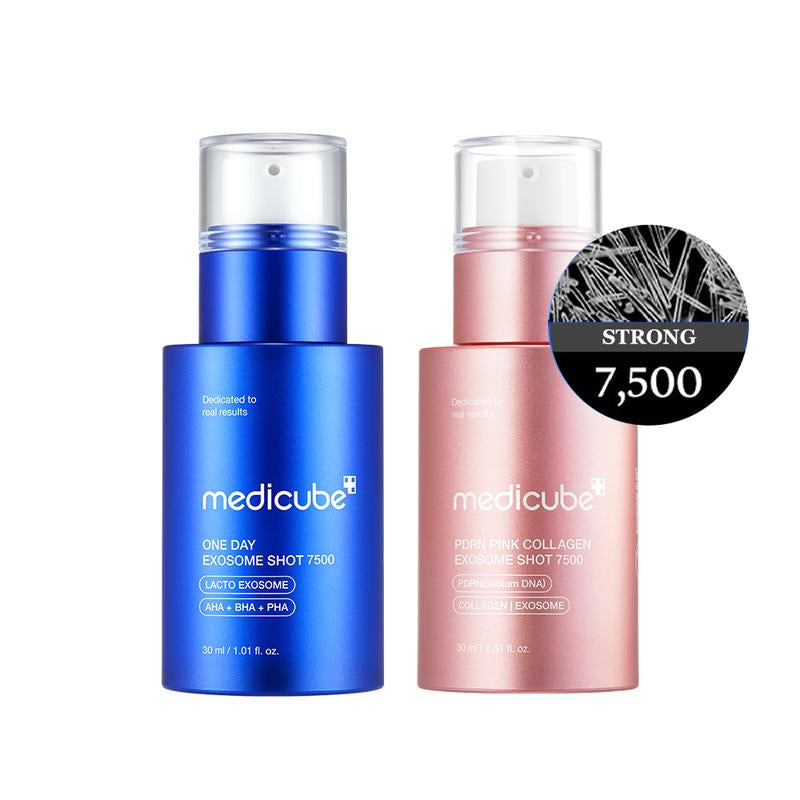 [Medicube] Exosome Spicule Shot Duo (Zero / PDRN) (Mild / Strong)ㅣ Korean Skincare Aha Ampoule PDRN