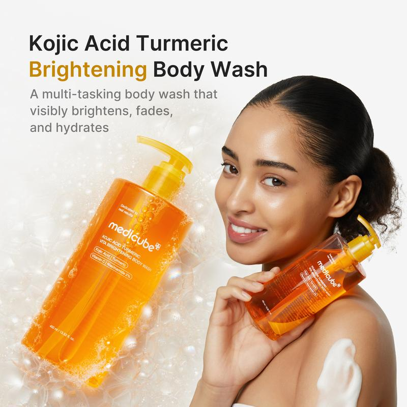 [Medicube] Kojic Acid Turmeric Peel Shot Duo for Face & Body | Brightening Reset Gentle Exfoliating Serum with BHA, LHA & PHA for Dead Skin Cells, Blackheads & Excess Sebum | for Dull, Rough & Troubled Skin