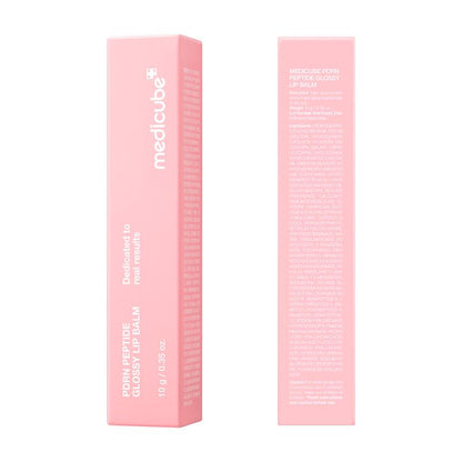 [Medicube] PDRN Peptide Jelly Gloss Balm | Moisturizing Lip Gloss with Pink Peptide, Hyaluronic Acid, Ceramide & Shea Butter | Clear Gloss with Silver Pearl for a Plump, Glossy Lips | 10G