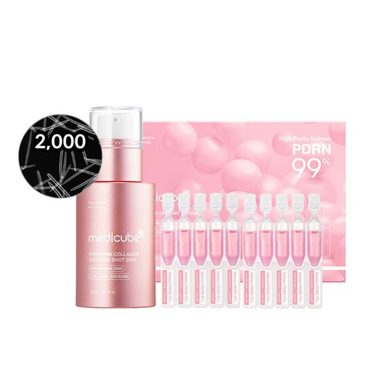 [Medicube] 99% Salmon DNA Home Aesthetic Duo | Liquid Skin Booster, Daily Intensive Care for Skin Glow & Hair Vitality, Korean Aesthetic-Level Care at Home, Korean Skincare, K-Beauty, Pdrn