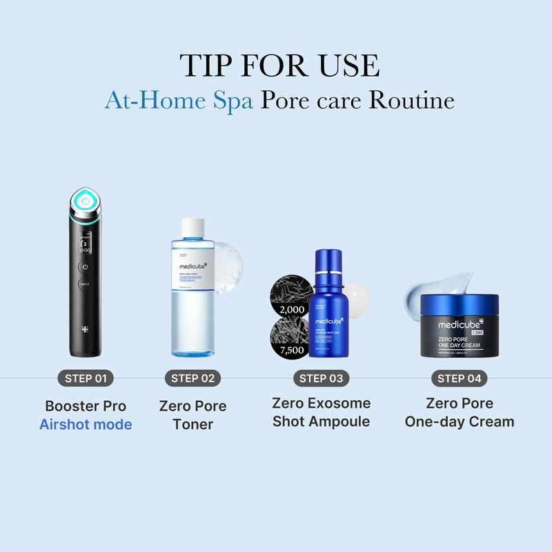 [Medicube] Zero Pore Toner I Exfoliating & Hydrating Blue Bottle Water Toner with AHA, BHA, PHA, Niacinamide, and Panthenol | Korean Skin Care for Pores, Texture, Moisture Care