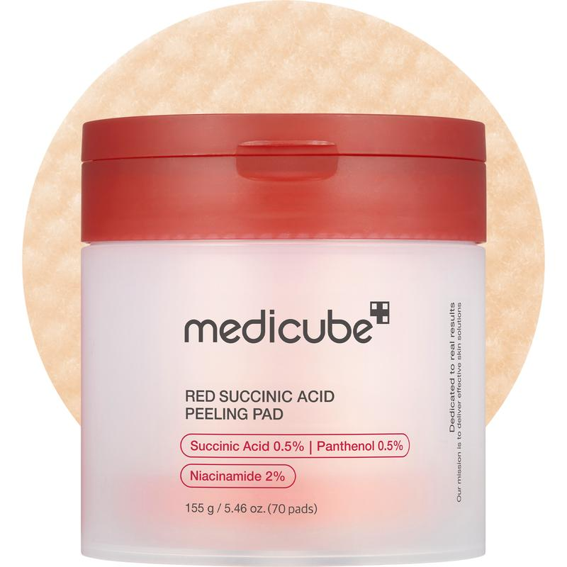 [Medicube] Red Succinic Acid Panthenol Pads | Niacinamide + Salicylic Acid Skincare