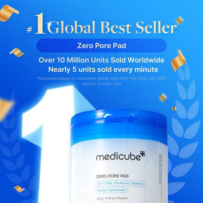 [Tiktok Shop Edition] Medicube'S Iconic Best-Sellers SetㅣZero Pore Pads, Zero Exosome Shot 7500, Collagen Night Wrapping Mask, Collagen Jelly Cream or Deep Vita C Capsule Cream
