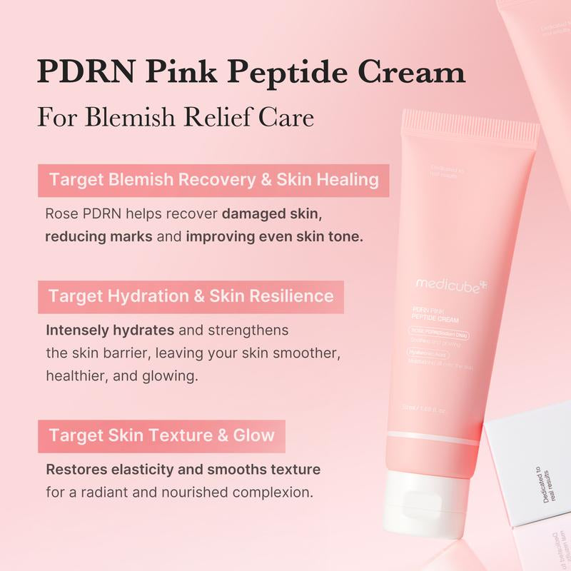 [Medicube] PDRN Pink Hyaluronic Moisturizing CreamㅣPink Soothing CreamㅣSalmon DNA, Salmon PDRN, Hydrating, Moisturizing, Firming, Uneven Skin Tone, Pore Care, Korean Skincare, Vegan Option