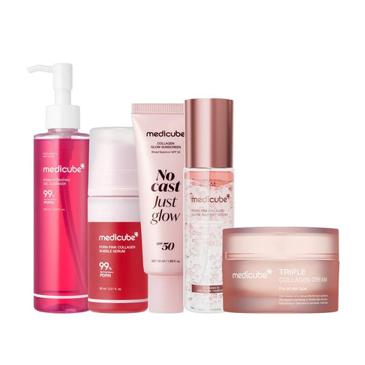 [Holiday Exclusive] [Medicube] Gift for Her & Him: Daily Routine Set | Complete Glow + Firming + Clear Skin Set | K-Beauty