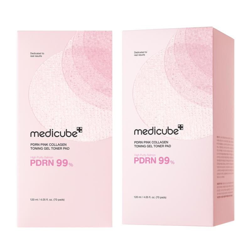 [Medicube] PDRN Pink Collagen Gel Toner Pad | PDRN Jelly Toner Pad | 99% Salmon DNA, PDRN, Uneven Skintone, Korean Skincare