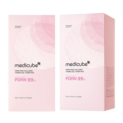 [Medicube] PDRN Pink Collagen Gel Toner Pad | PDRN Jelly Toner Pad | 99% Salmon DNA, PDRN, Uneven Skintone, Korean Skincare