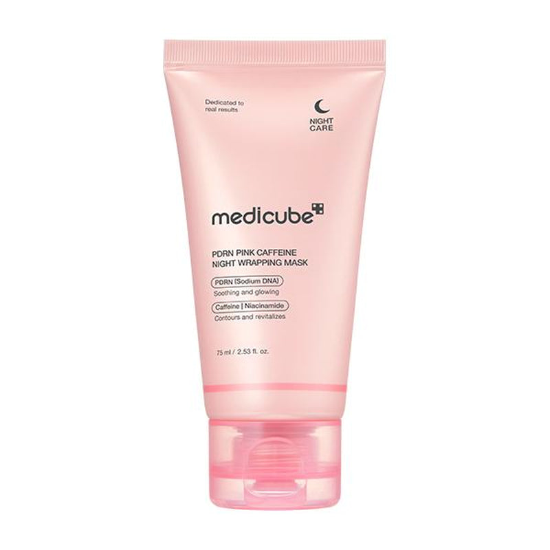 [Medicube] PDRN Pink Caffeine Overnight Wrapping Mask : SLEEP, SHED, and GLOW!