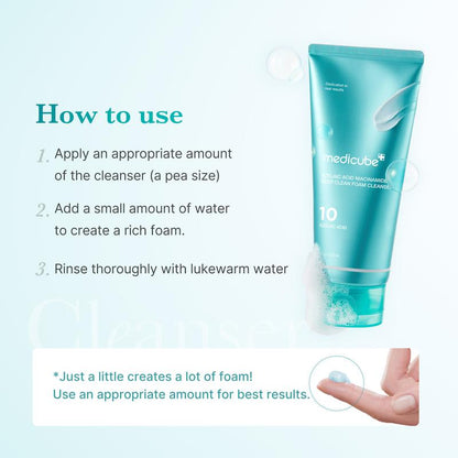 [NEW] Azelaic Acid Gummy Whip Cleanser | Cleansing Foam for Troubled Skin | Use after Spot Care & Excess Sebum Control | Niacinamide, Glycerin | Soothing, Pore Cleansing Face Wash | Korean Skincare