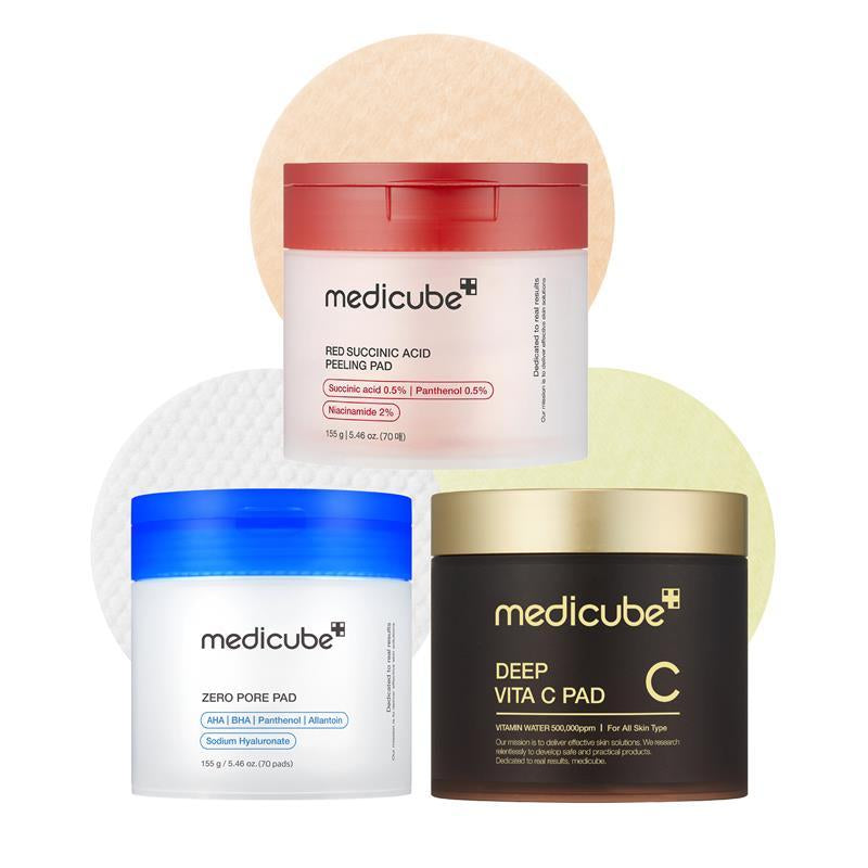 [Medicube] Deep Vita C Facial Pads I 500,000PPM of Vitamin Water & 3 Types of Vitamin | (70 Sheets)