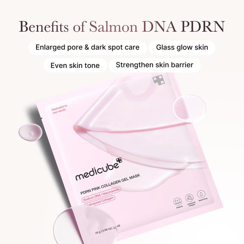 [Medicube] PINK Salmon DNA SET | PDRN Pink Toner + PDRN Pink Peptide Serum + PDRN Pink One Day Seum + PDRN Pink Collagen Capsule Cream + PDRN Pink Collagen Gel Mask