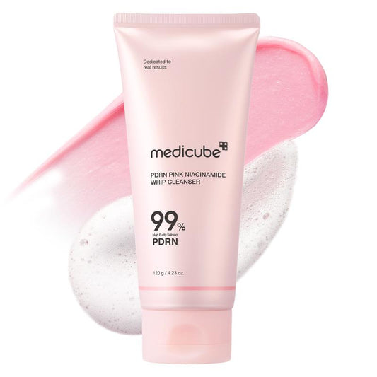 [Medicube Official] PDRN Marshmallow Whip Cleanser | Face Wash, Cleansing Foam for Pore Care & Uneven Skin Tone | Gentle Daily Deep Cleansing | Hydrating and Nourishing Facial Cleanser | Korean Skincare | 4.2 Oz