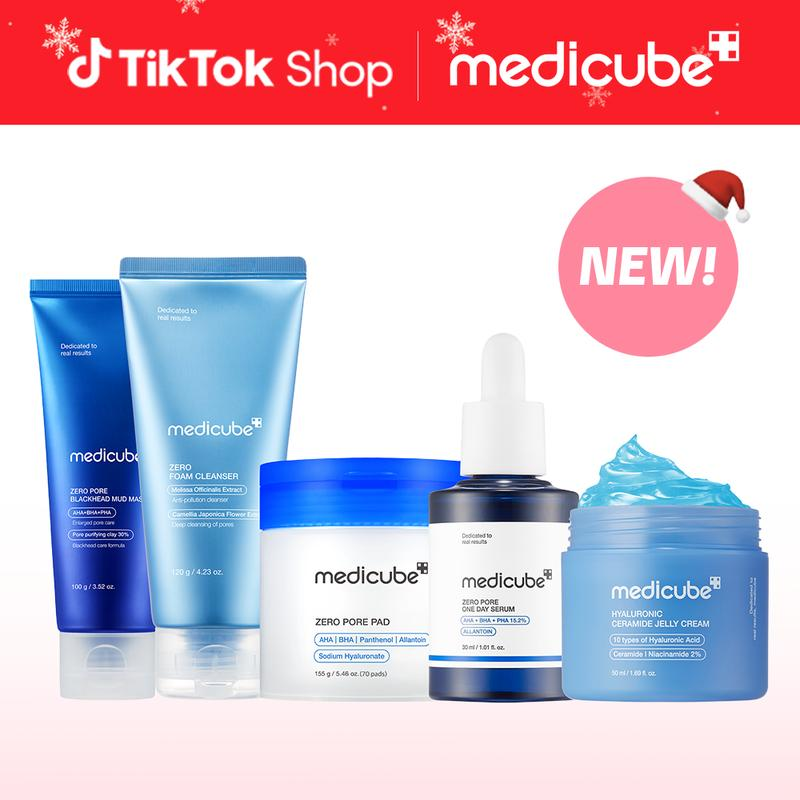 [Holiday Exclusive] [Medicube] Gift for Her & Him: Daily Routine Set | Complete Glow + Firming + Clear Skin Set | K-Beauty