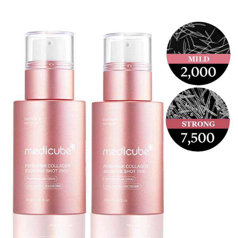 [Medicube] Exosome Spicule Shot Duo (Zero / PDRN) (Mild / Strong)ㅣ Korean Skincare Aha Ampoule PDRN