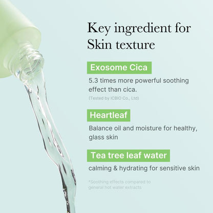 [Official Shop] Exosome Cica Toner | Daily Soothing Toner with Exosome Cica, Heartleaf, Tea Tree | Korean Skin Care for Stressed Skin
