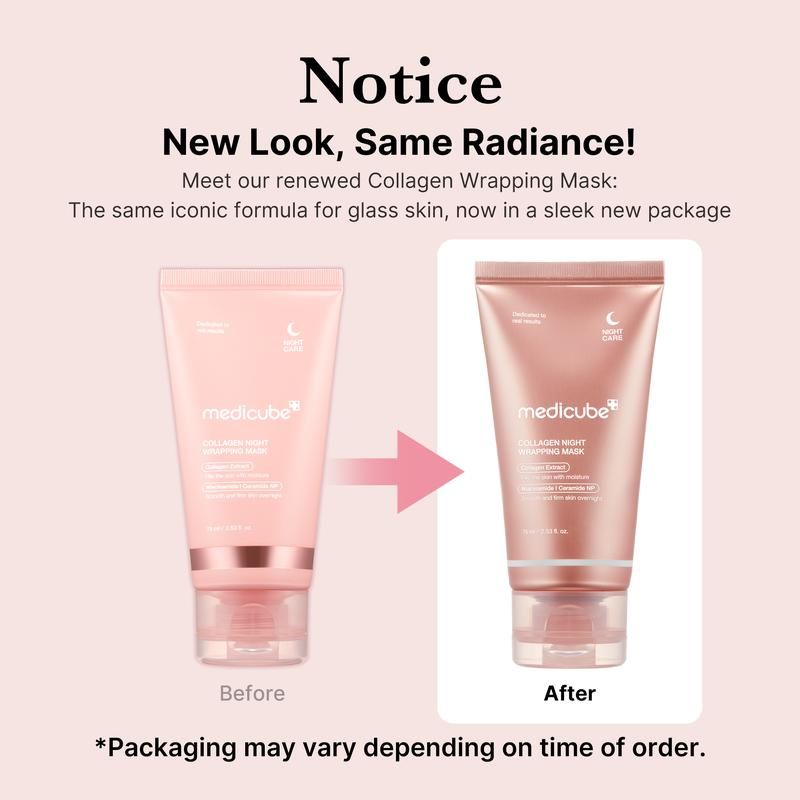 [Official Shop] Glazed Milk Duo : Milky Hydration and Glazed Radiance L Collagen Night Wrapping Mask + Collagen Glow Booster Milk Serum + FREE Jelly Brush