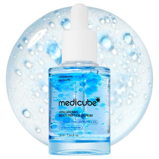 [Medicube] Hyaluronic Multi Peptide PDRN Serum for Glowing and Soothing | Lightweight Water Plumping Radiant Facial Serum for All Skin Type, Hydrating Moisturizer, Korean Skincare | 30Ml 1.01Fl.Oz.