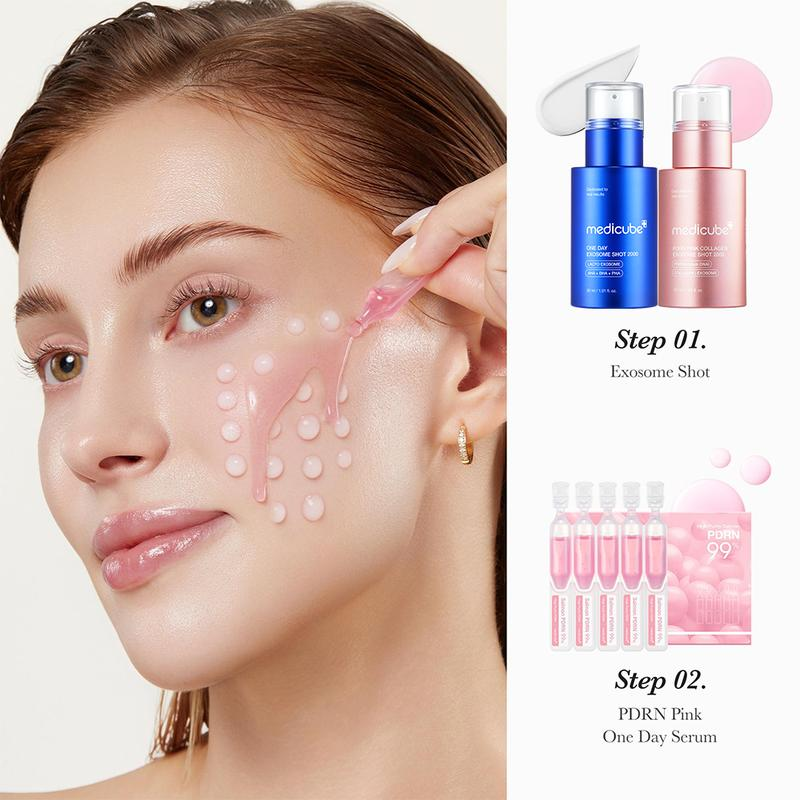 [Medicube] 99% Salmon DNA Home Aesthetic Duo | Liquid Skin Booster, Daily Intensive Care for Skin Glow & Hair Vitality, Korean Aesthetic-Level Care at Home, Korean Skincare, K-Beauty, Pdrn