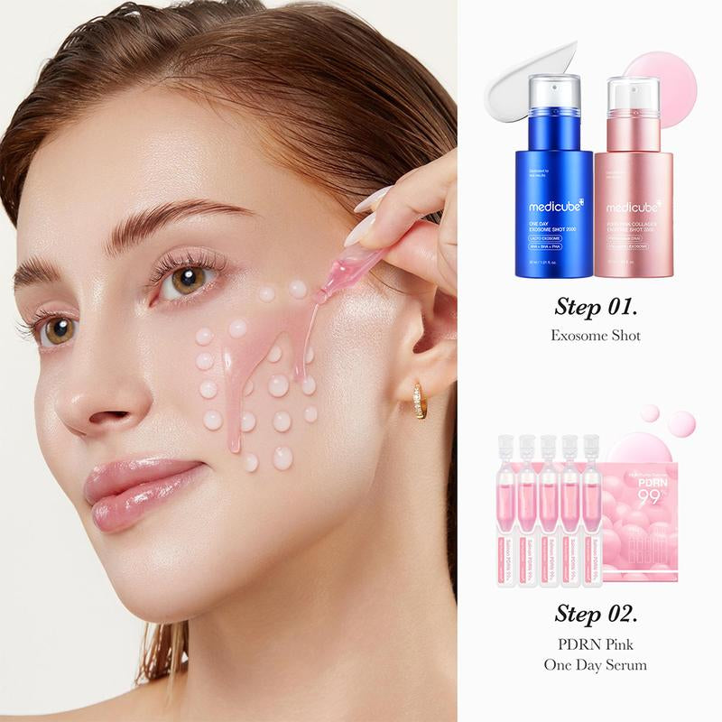 [Medicube] 99% Salmon DNA Home Aesthetic Duo | Liquid Skin Booster, Daily Intensive Care for Skin Glow & Hair Vitality, Korean Aesthetic-Level Care at Home, Korean Skincare, K-Beauty, Pdrn