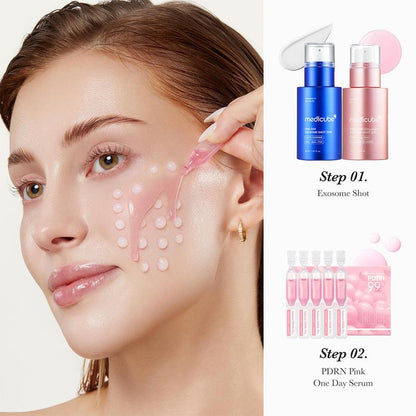 [Medicube] 99% Salmon DNA Home Aesthetic Duo | Liquid Skin Booster, Daily Intensive Care for Skin Glow & Hair Vitality, Korean Aesthetic-Level Care at Home, Korean Skincare, K-Beauty, Pdrn