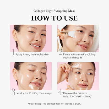 [Medicube] Wrapped in Glow Trio : Viral Morning Shed Wrapping Mask SET with Free Jelly Brush | PDRN Pink Caffeine Wrapping Mask, Kojic Acid Turmeric Night Wrapping Mask, Collagen Night Wrapping Mask