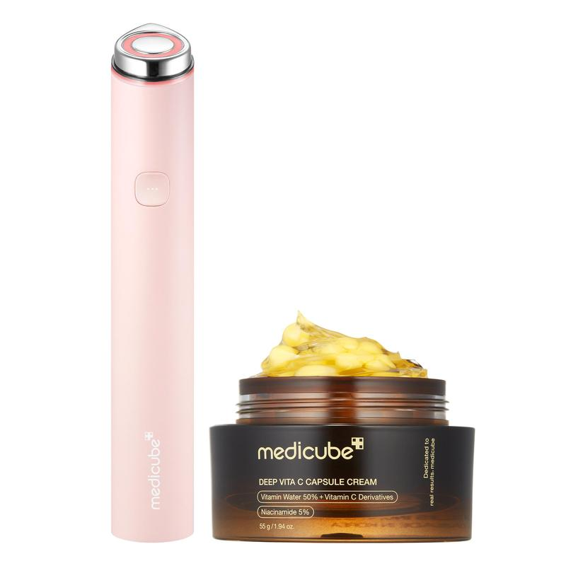 [LIVE Exclusive] [Medicube] Pocket-Friendly at Home Facial SetㅣK-Beauty Affordable Viral Device in a Petite Size for after Spot & Soothing & Glow Care
