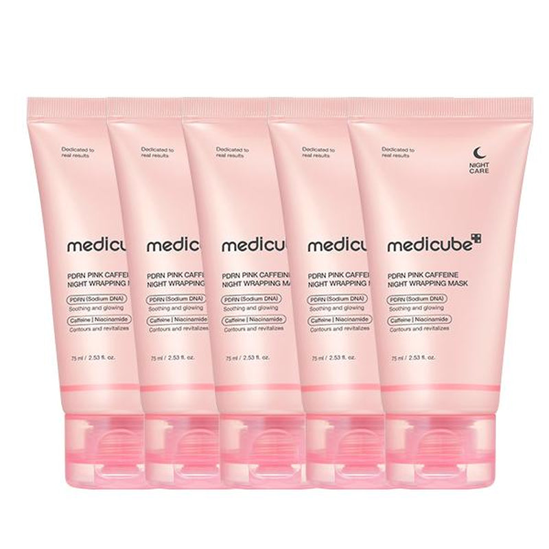 [Medicube] PDRN Pink Caffeine Overnight Wrapping Mask : SLEEP, SHED, and GLOW!