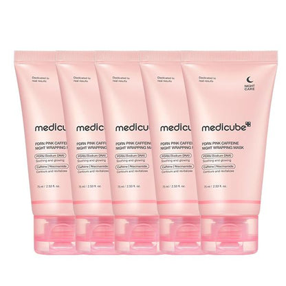 [Medicube] PDRN Pink Caffeine Overnight Wrapping Mask : SLEEP, SHED, and GLOW!