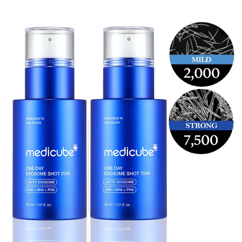 [Medicube] Exosome Spicule Shot Duo (Zero / PDRN) (Mild / Strong)ㅣ Korean Skincare Aha Ampoule PDRN