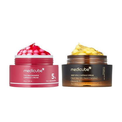 [Medicube] Mix & Match Boba Cream Set | Tiktok Viral Capsule Creams for Uneven Skin Tone, Glow Hydration, Korean Skincare, K-Beauty