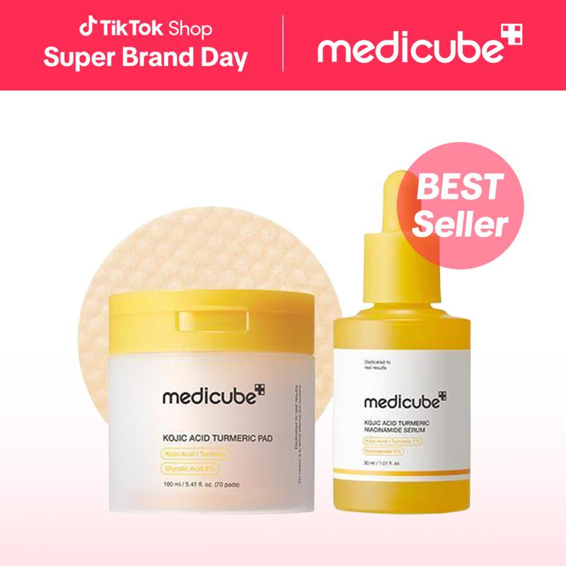 Kojic Acid Turmeric Power Duo for Face & Body | Ideal for Troubled Skin & Use after Spot Care | Soothing & Calming with Kojic Acid, Turmeric, Niacinamide