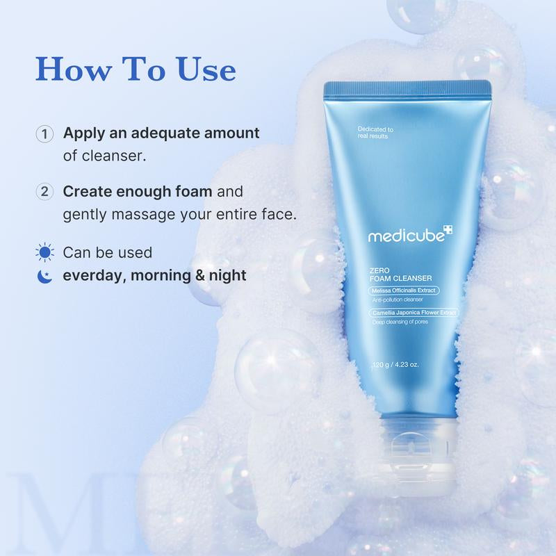 [Medicube] Zero Foam Cleanser for Sensitive Skin - Sebum Control, Moisture Balance, and Pore Minimization | Korean Skincare