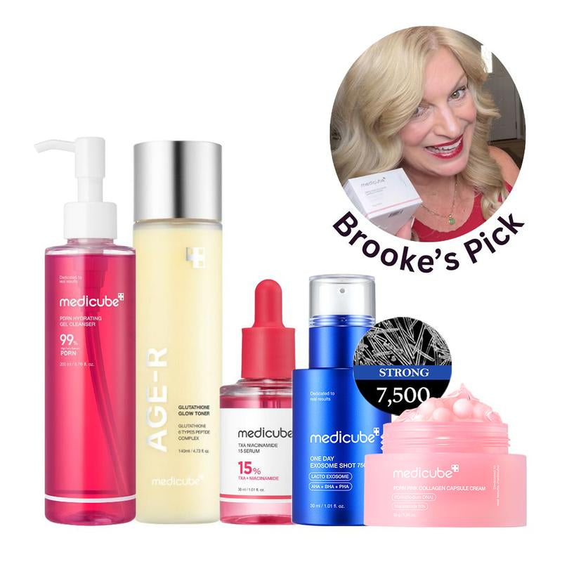 [Medicube] Boise Brooke’S Aging Backwards Set | Youthful Skin, Liquid Skin Booster, Daily Intensive Care for Anti-Aging, Glass Glow, Korean Skincare, K-Beauty