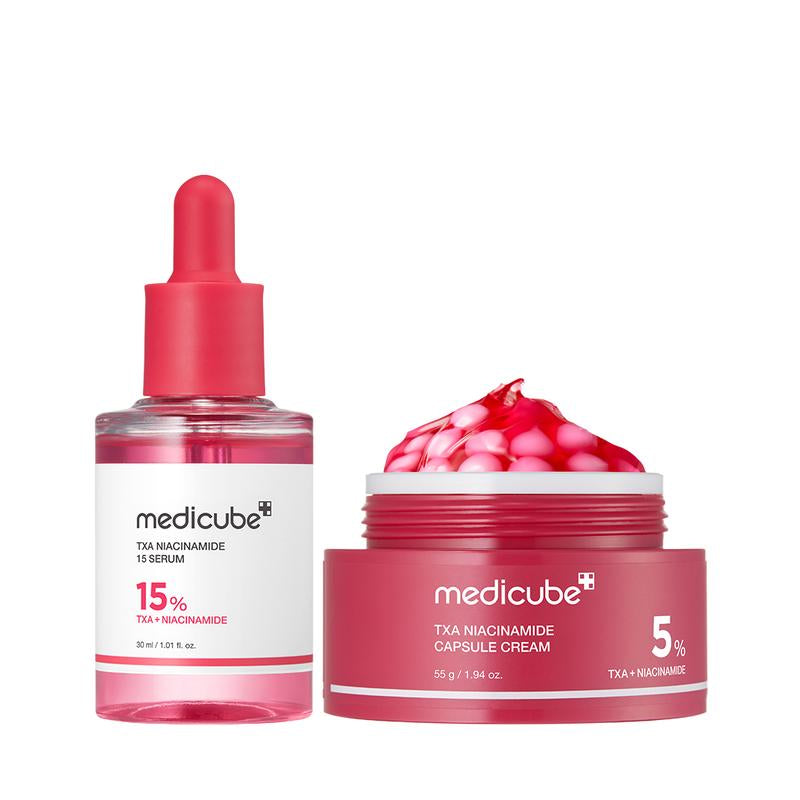 [Medicube] TXA + Niacinamide Glow Duo | Tranexamic Acid, Niacinamide, Uneven Skin Tone, Korean Skincare, Glowy Skin