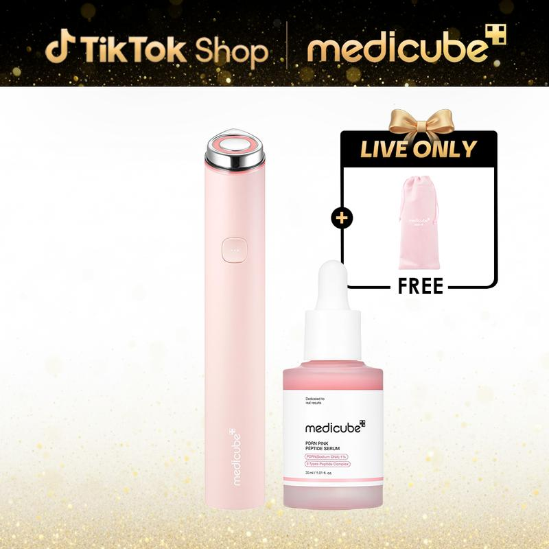 [LIVE Exclusive] [Medicube] Pocket-Friendly at Home Facial SetㅣK-Beauty Affordable Viral Device in a Petite Size for after Spot & Soothing & Glow Care