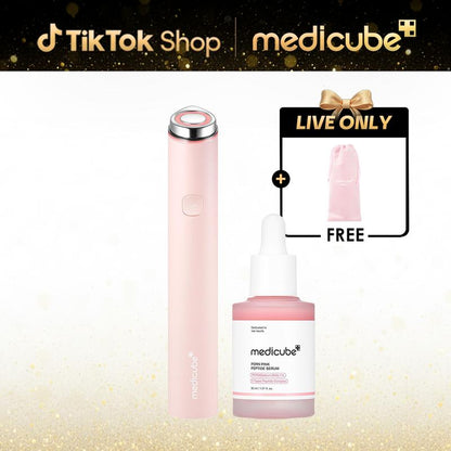 [LIVE Exclusive] [Medicube] Pocket-Friendly at Home Facial SetㅣK-Beauty Affordable Viral Device in a Petite Size for after Spot & Soothing & Glow Care