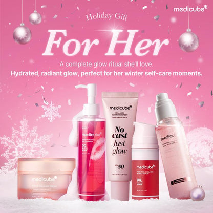 [Holiday Exclusive] [Medicube] Gift for Her & Him: Daily Routine Set | Complete Glow + Firming + Clear Skin Set | K-Beauty